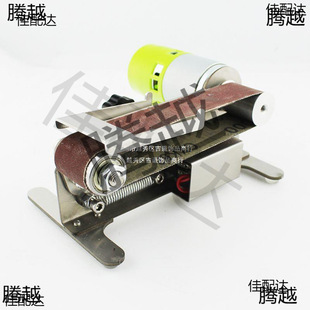 Small Horizontal Mini Electric Belt Sander DIY Polishing Machine Knife Sharpener Knife Sharpener Desktop Grinder