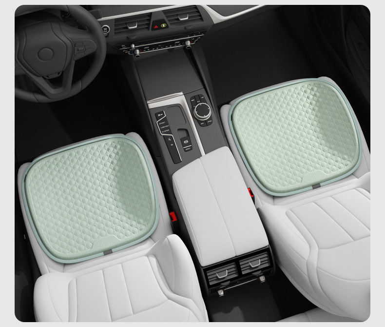 Car Supplies Seat Cushion Summer Cool Breathable Gel Elastic Cooling Cushion Single Piece Four-Season Universal Ventilated Linen Seat Cushion Home