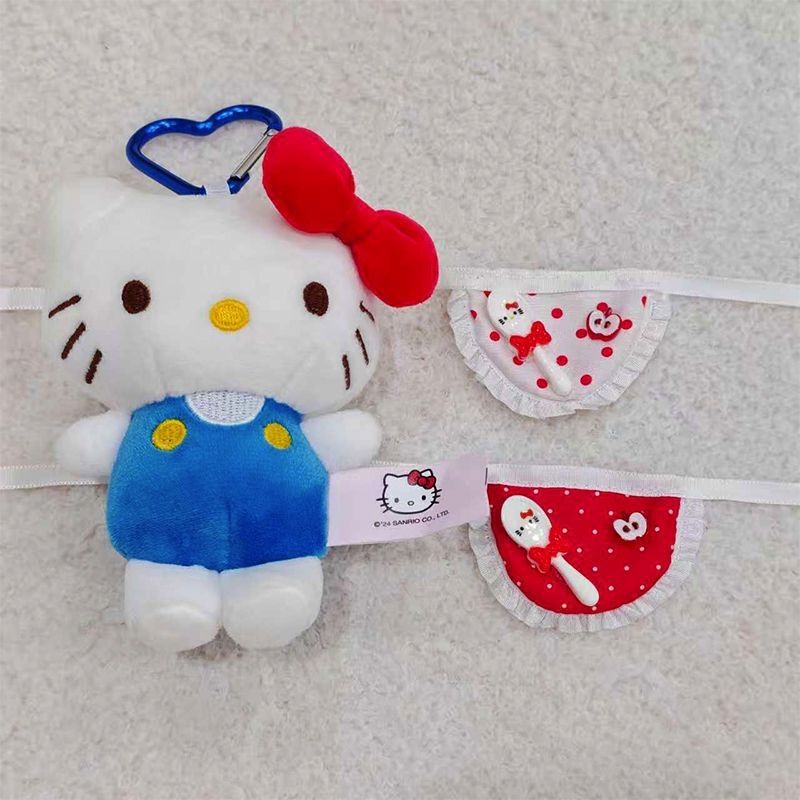 10-13cm Baby Clothes Apple Suit Cute Kitty Cat Decoration Baby Clothes Accessories Apple Bib Apron Decoration