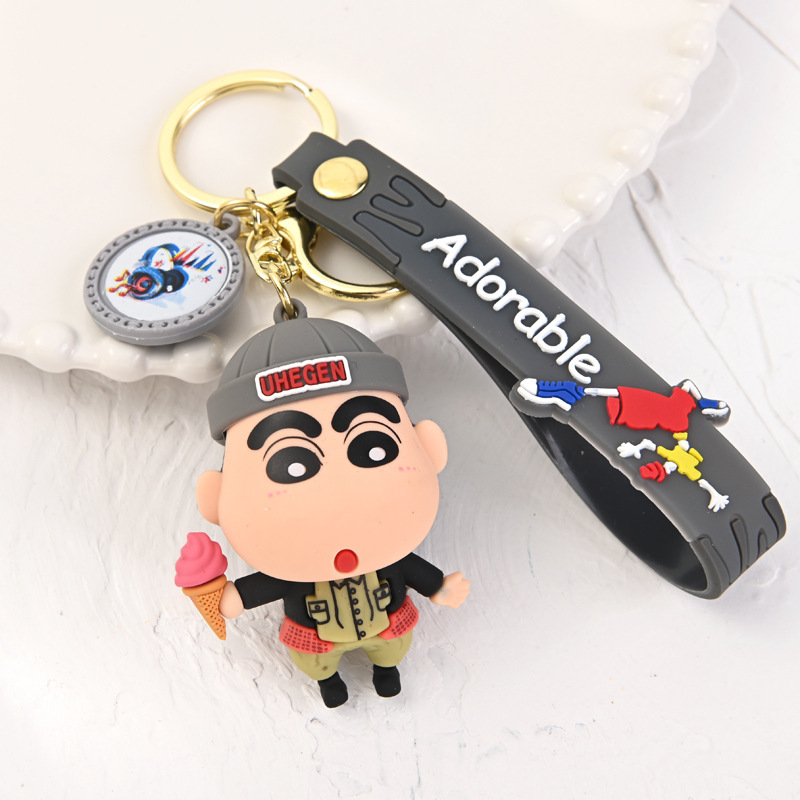 クロスボーダーかわいいクレヨンしんちゃんキーホルダー漫画人形クレヨンしんちゃんペンダントペンダント車の小さなギフト卸売|undefined
