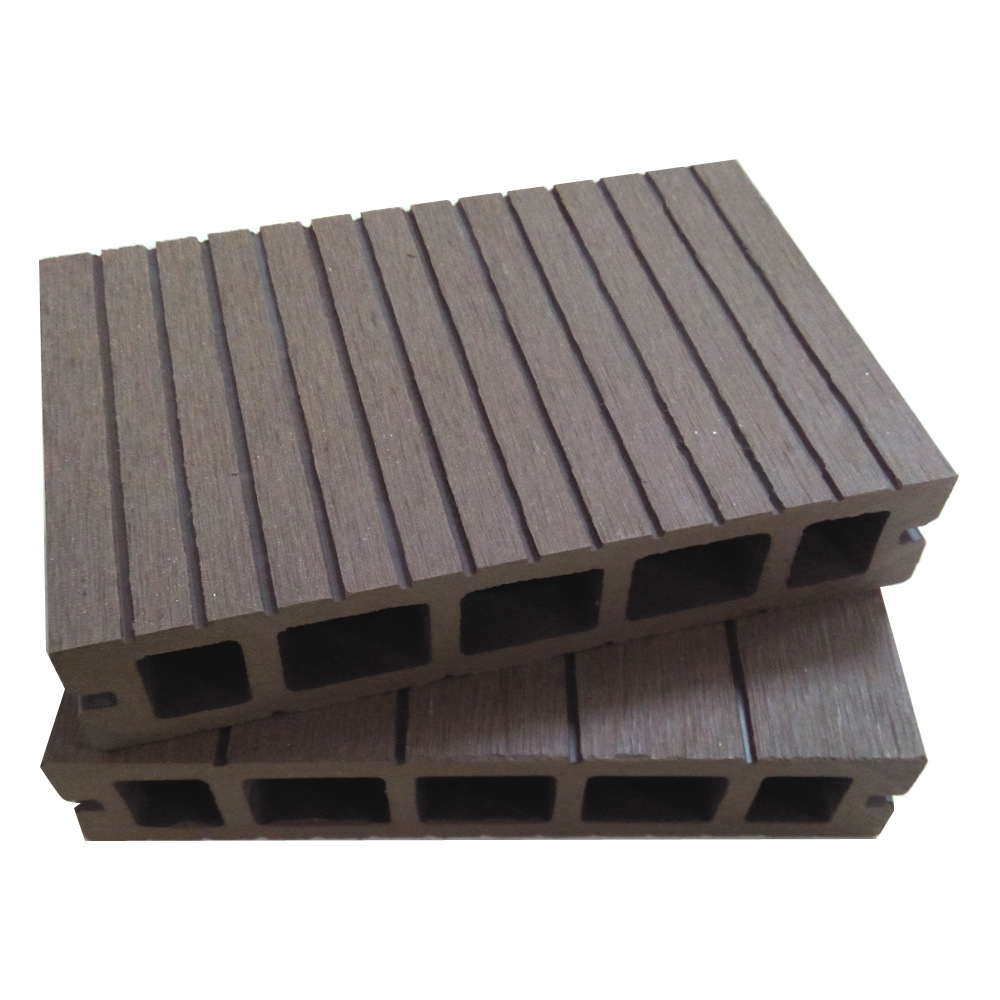 Madera plástico WPC piso primera generación agujero cuadrado 150*30 protección del medio ambiente plástico material de madera jardín al aire libre decoración tablero anticorrosión madera image 7