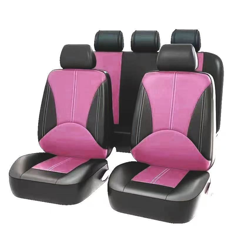 Universal Car Seat Covers, Spliced Leather, Pu Leather, Meike, Russia, Mexico, Usa, Temu, Foreign Trade Export