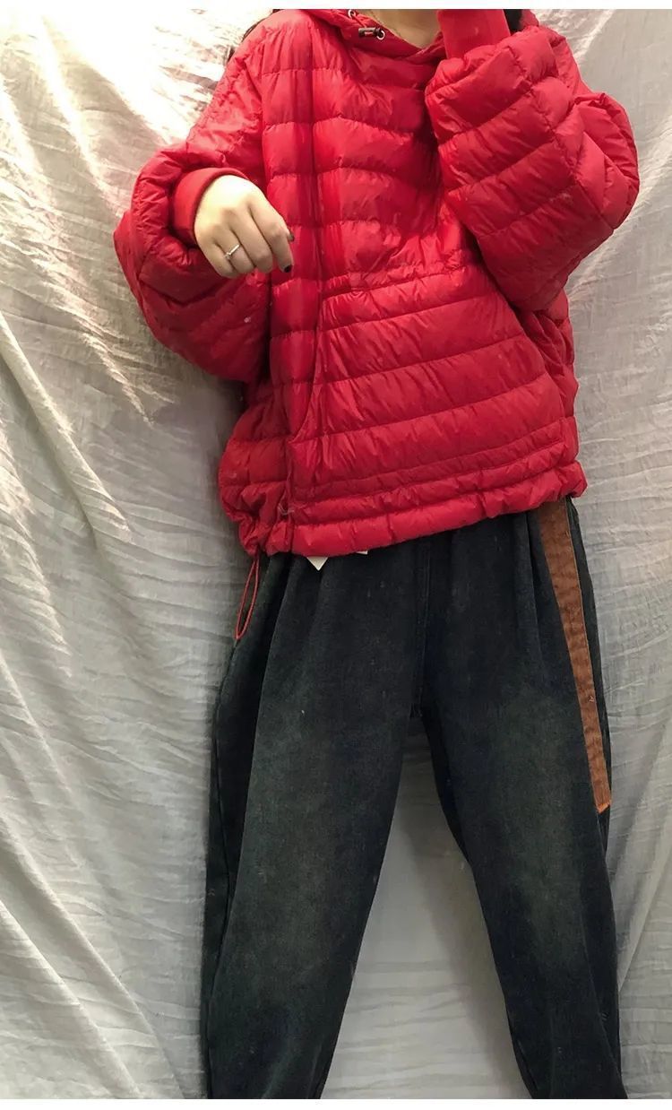 Winter Down Jacket For Women Lightweight Hooded Cotton Coat_voghion.com