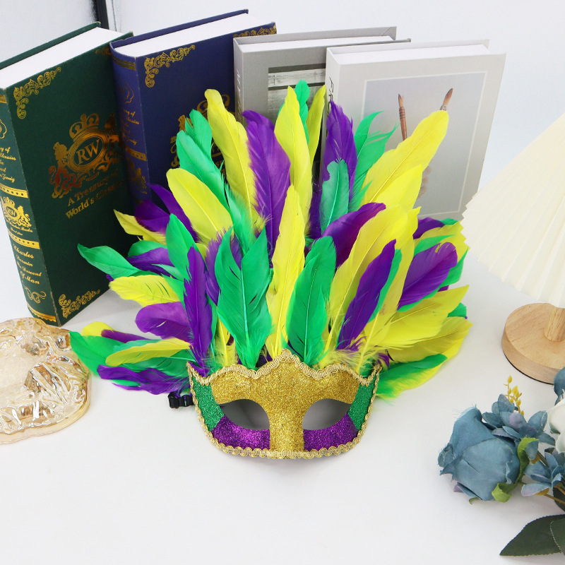 Carnaval transfronterizo máscaras de baile máscaras plumas de Pascua máscaras de mitad de cara máscaras de fiesta máscaras de ojos