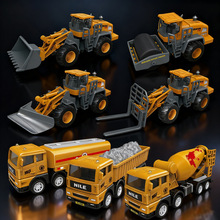 惯性车挖土机玩具儿童挖掘机工程车系列仿真模型车压路机玩具车
