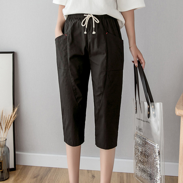 Cotton summer thin trousers