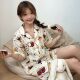 Summer Short Sleeve Cotton Cotton Yarn Pajamas suit Snowflake Play Miffy Cartoon Cute Casual Home Clothes Can be Wearing