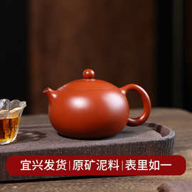 宜兴紫砂壶卡盖西施壶一件代发原矿大红袍功夫泡茶壶家用茶具批发