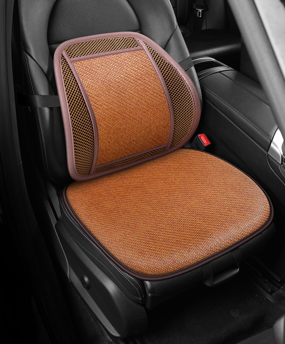 Summer Car Lumbar Support Cushion Breathable Office Seat Massage Lumbar Cushion Waist Support Car Backrest Cushion