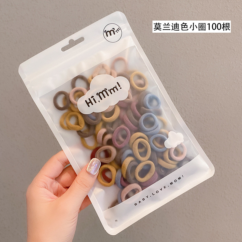 Colorido banda de pelo lazo banda de goma del pelo Mori diadema Internet celebridad ins lazo banda de pelo femenino cuerda de pelo simple cubierta de cuero Corea del Sur