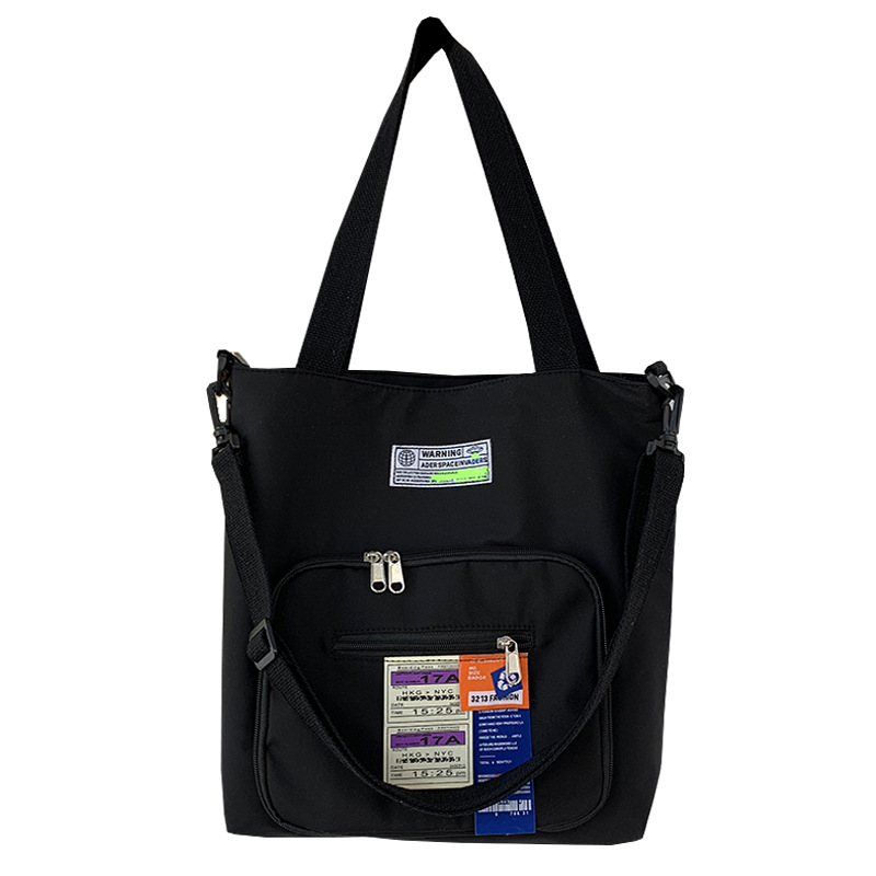 Nueva crossbody bolsa de lona de las mujeres de hombro de gran capacidad portátil estudiante moda nylon bolsa de lona bolsa de viaje bolsa