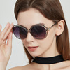 Retro sunglasses, glasses solar-powered, beach sun protection cream suitable for photo sessions, new collection, simple and elegant design, UF-protection