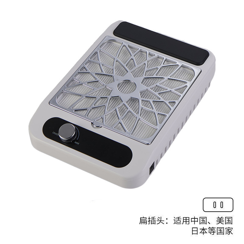 aspirador de uñas de alta potencia silenciosa succión gran aspirador de escritorio ajustable de velocidad con pantalla de filtro herramienta de manicura