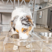 高架狗碗猫碗创新凸起宠物喂食器带嵌入式磁铁连接拆卸混合搭配