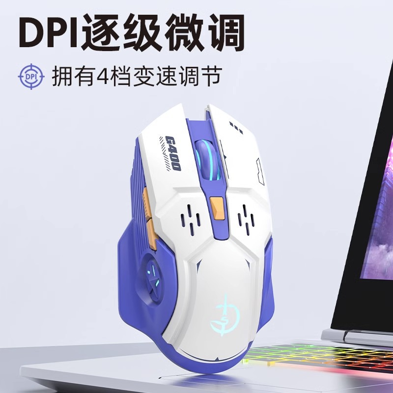 剑圣一族 Wireless mouse for men and women, compatible laptop, bluetooth
