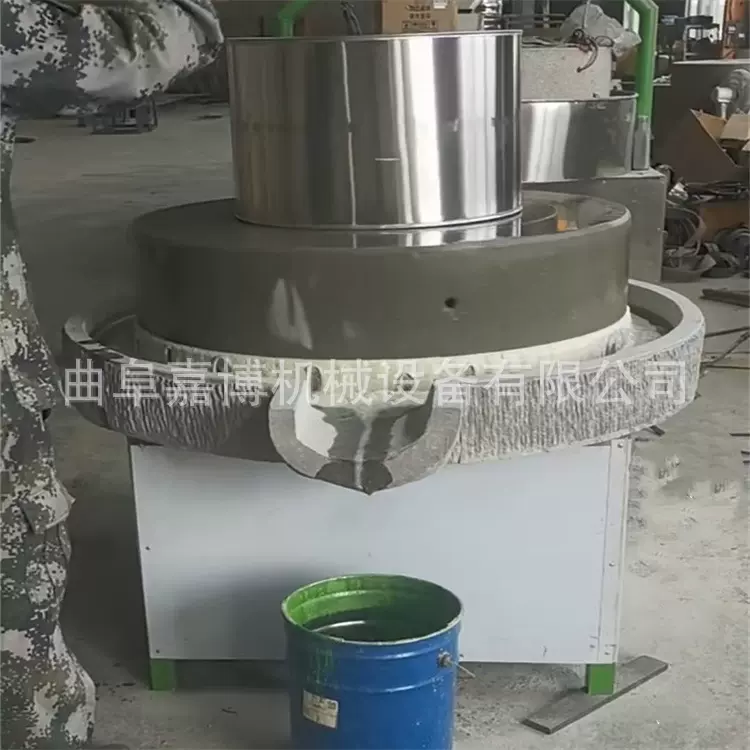 青石花岗岩石磨商用石磨煎饼专用磨糊电动煎饼糊机摊煎饼干湿两用