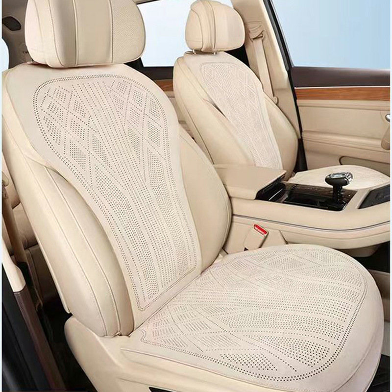 Suede Leather Breathable | Universal Modelə uyğun (Original) oturacaq örtükləri - apricot-main-and-passenger-seats-aito-m7-dedicated