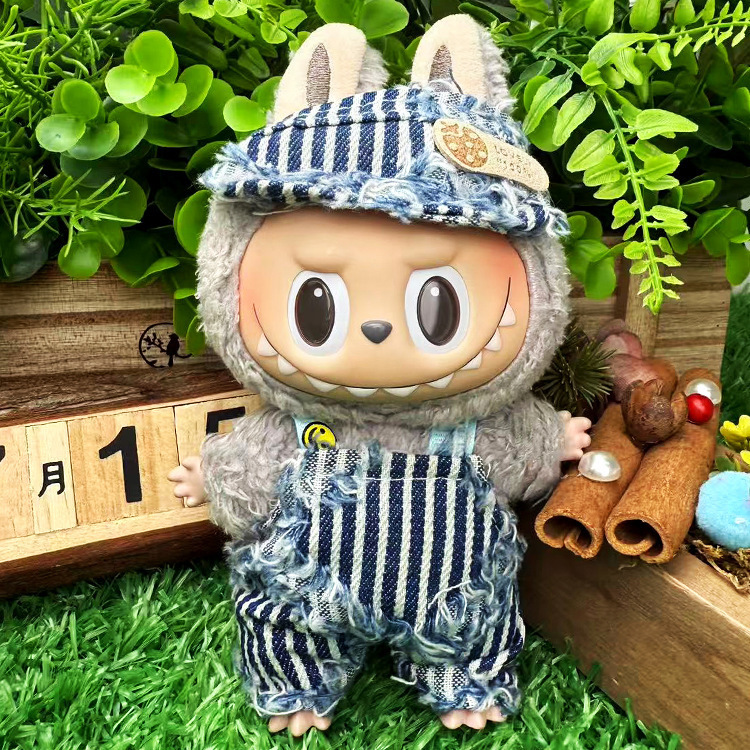 适用于拉布布衣服labubu娃衣17cm毛绒搪胶可穿一代二代着替套装|undefined