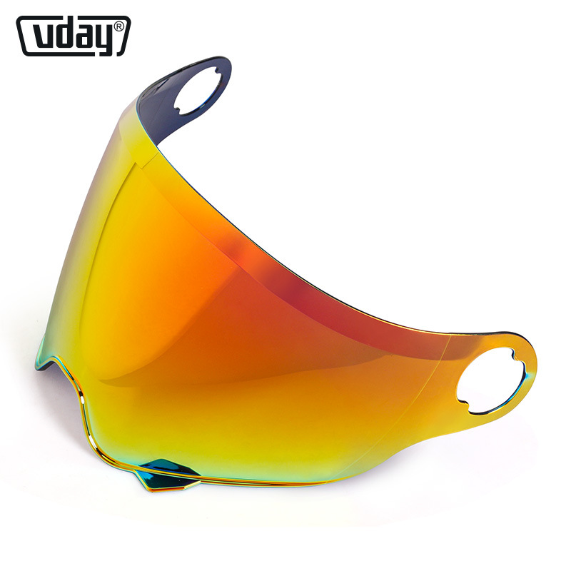 Vday/Vday Original Lens Black Tea Night Vision Day and Night Universal Electroplated Lens Motorcycle Helmet Lens Accessories