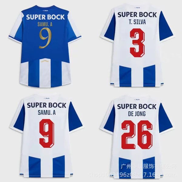 25-27 Portuguese Super League Benfica Lisbon Gismarinho Porto Fc Porto Silva De Jong Jersey