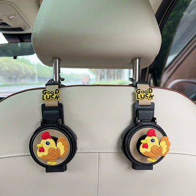 Rear Seat Tea Cup – Car cup holder/beverage holder - two-in-one-water-cup-holderhook-beige-2-pieces