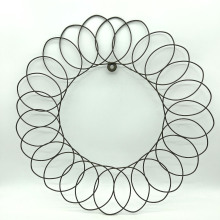 现代简约铁艺工艺品多个圆形几何铁丝室内壁挂亚马逊热销照片夹