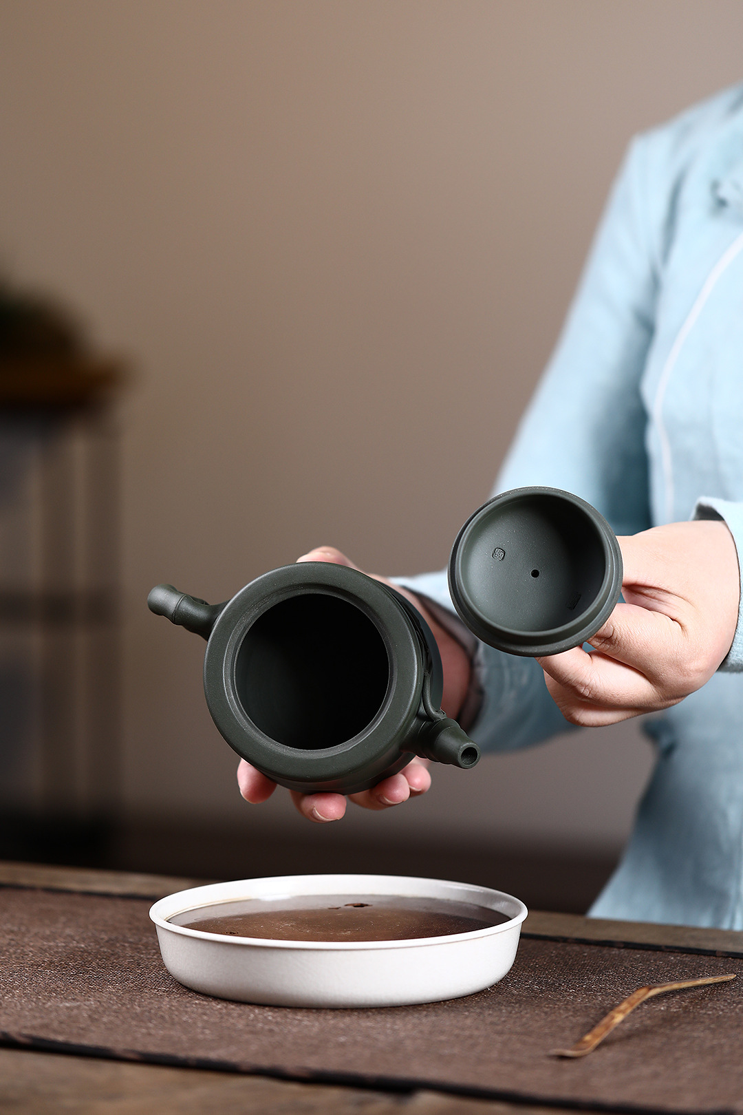 Handmade Green Mud Purple Sand Teapot – Bamboo-Inspired Design 16 O1CN01lo2Wm91wAnJBhp18f !!2213306496268 0 cib