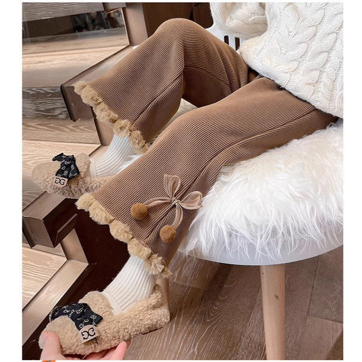 女童打底裤秋冬2024新款儿童洋气女宝宝秋季弹力外穿秋冬装裤子