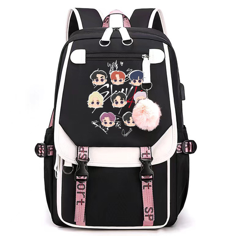 Nueva bolsa de viaje bolsa de deporte estudiante mochila bolsa de carga USB DE LOS NIÑOS gran capacidad bolsa