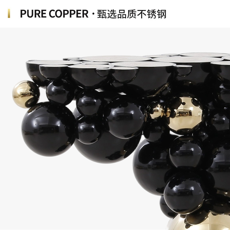 家居客厅玄关创意摆件样板房售楼处现代装饰茶几高级感下午茶边几|undefined