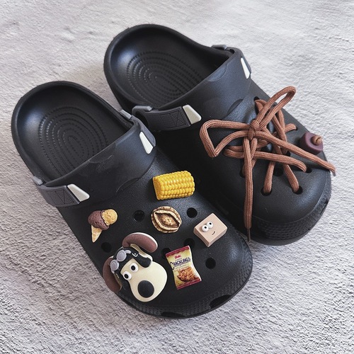 Shoe buckle shoe flower hole shoe accessory DIY detachable accessories cartoon leader dog new style 3D shoe flower