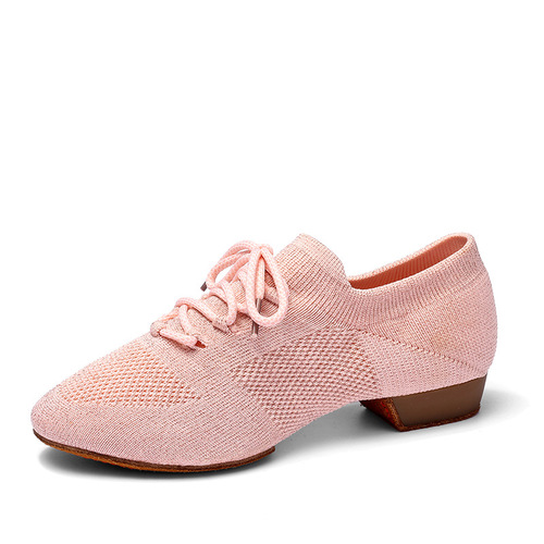 Flyweave lace-up ballet shoes Latin female adult body yoga teacher dance shoes jazz modern dance