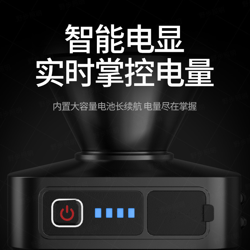 跨境智能感应光杯头灯led充电户外应急工作灯头戴式矿灯强光头灯|undefined