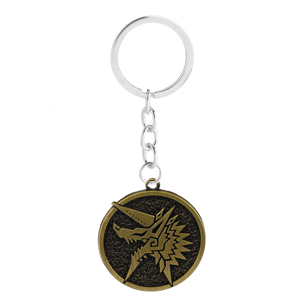 G-401 Bronze Wolf Dragon Keychain
