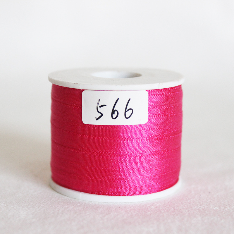 4 mm DIY mano cinta de seda flotante cinta de embalaje rosa cinta de color negro Ling Miao material de cinta para el cabello