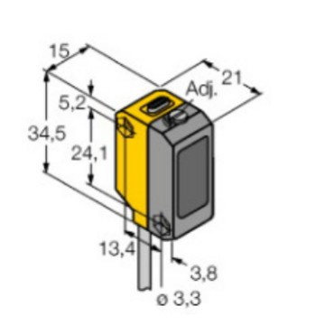现货BSO300-BQ18-ANP6X2光电传感器 可调背景抑制型直反式传