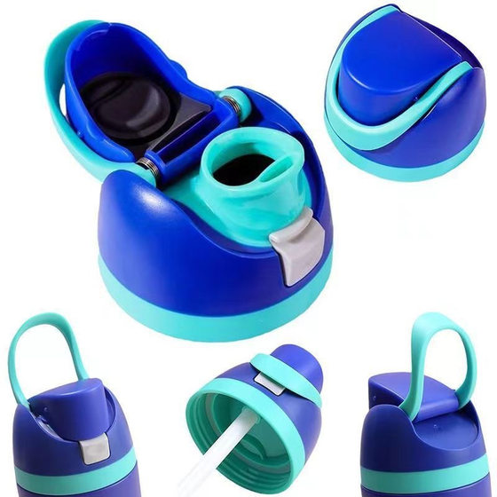 Cross-border new thermos lid universal straw lid thermos accessories portable plastic lid list buy thermos lid