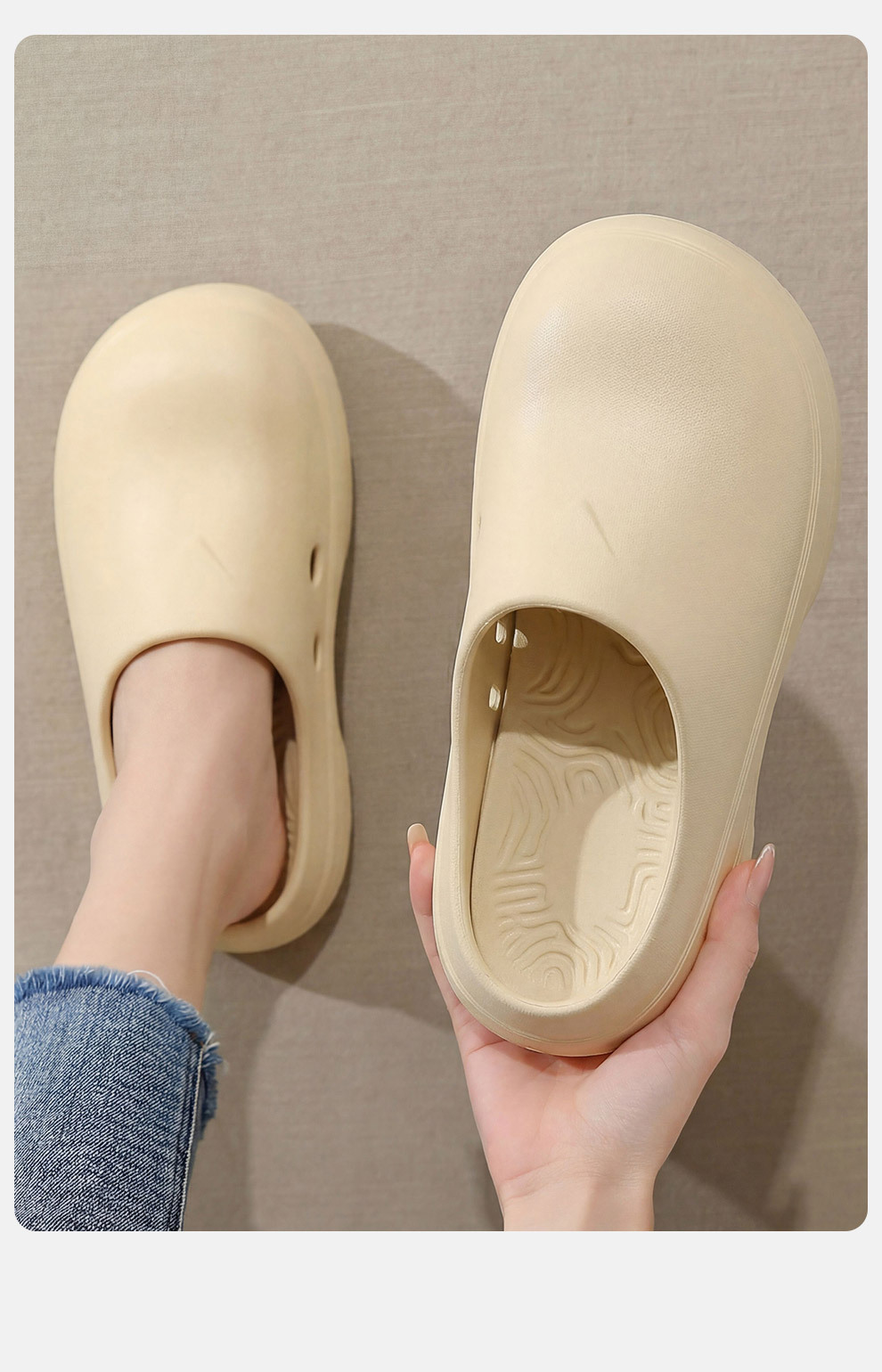 Women’s Thick-soled Closed-toe Eva Slippers For Outdoor Summer Wear_voghion.com
