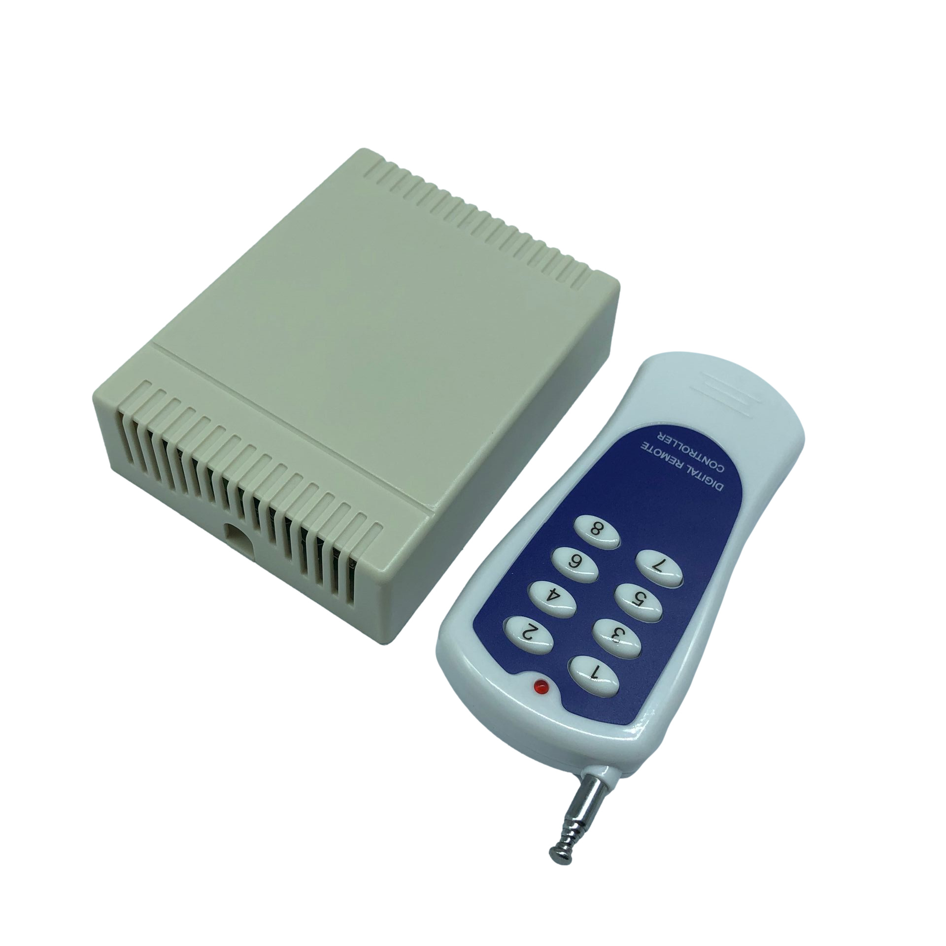 升级版12V8路无线遥控开关100米8键遥控灯具开关工业设备电机控制