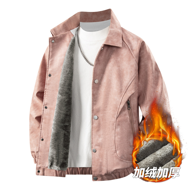 Añadir algodón grueso hombre otoño invierno americano chaqueta vintage locomotora hombre nuevo abrigo de algodón extra grande suelto