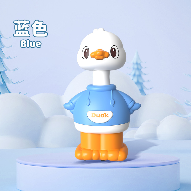Juguetes escolares de dibujos animados de presión de inercia de duckling de presión de juguetes para niños y niñas juguetes de acertijo para niños pequeños