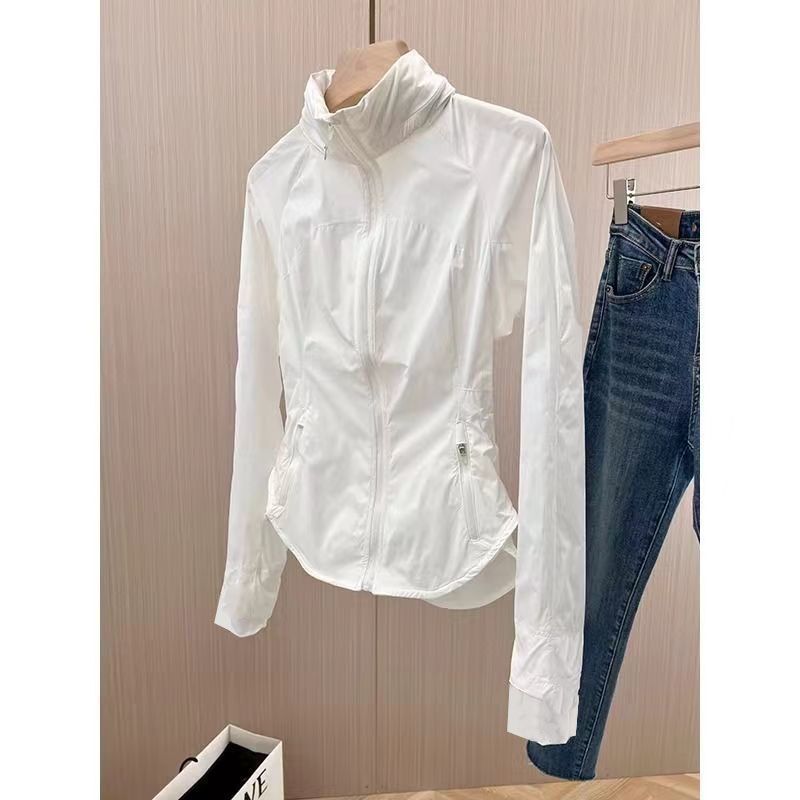 Women's Lightweight Sun Protection Jacket With Full Zip And Pockets_voghion.com