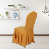 Customized elastic chair sleeve pleated skirt sun skirt wedding hotel restaurant hotel banquet chair cover cover stool set