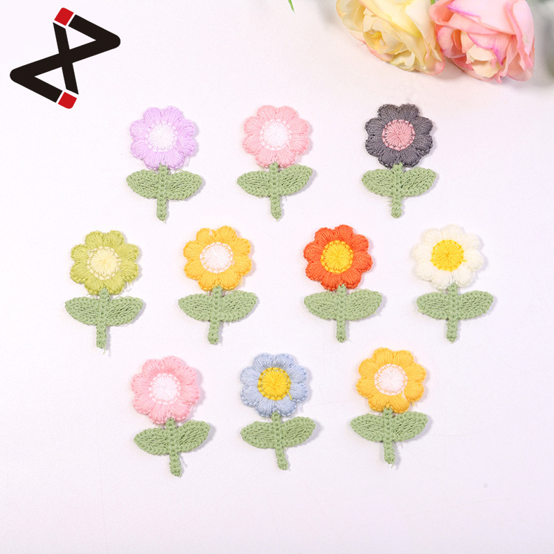 Korean style fresh embroidery accessories clothes patch patch lightning sample new 2cm double leaf tree pole flower embroidery cloth patch Korean style fresh embroidery accessories clothes patch patch lightning sample new 2cm double leaf tree pole flower embroidery cloth patch