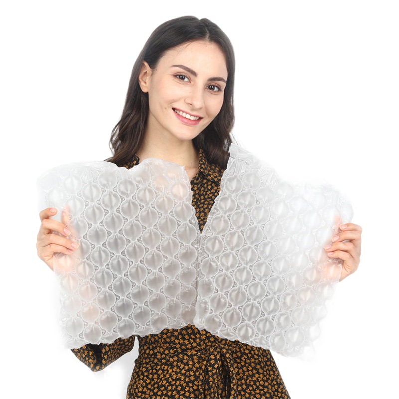 Regular 8-columna película de calabaza película de burbujas de espuma de embalaje expreso bolsa de burbuja de degradación completa embalaje burbuja cojín de aire cojín de película