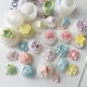 A variety of flower silicone mold diy chocolate turn sugar rose flower drop gum aromatherapy plaster candle mold