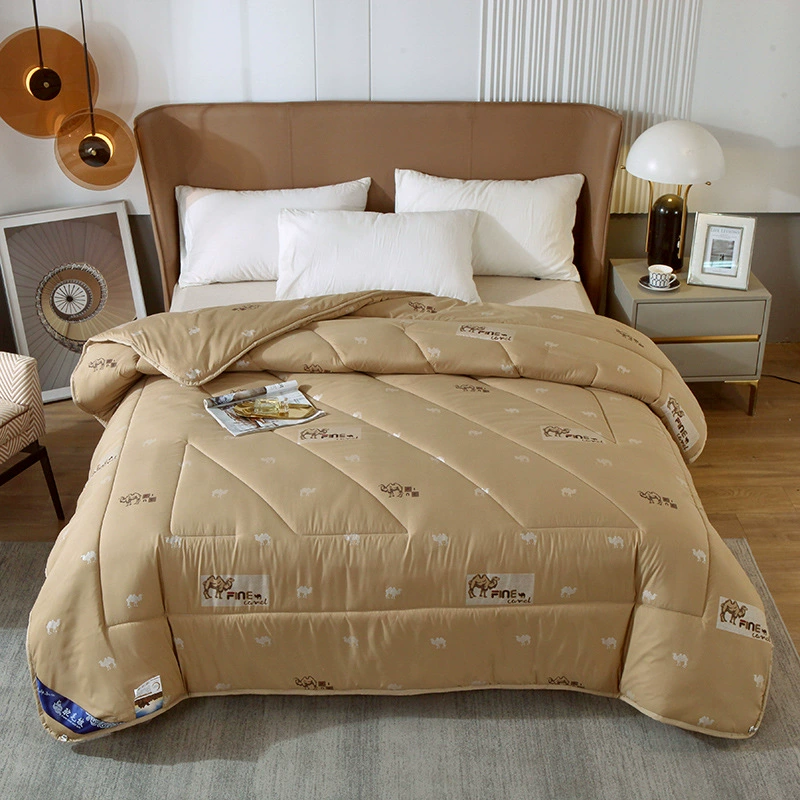 Одеяло из верблюжьей шерсти не бегает волосы, утолщенное теплое одеяло, зимнее одеяло, одинарное двойное одеяло из верблюжьей шерсти, одеяло с сердцевиной