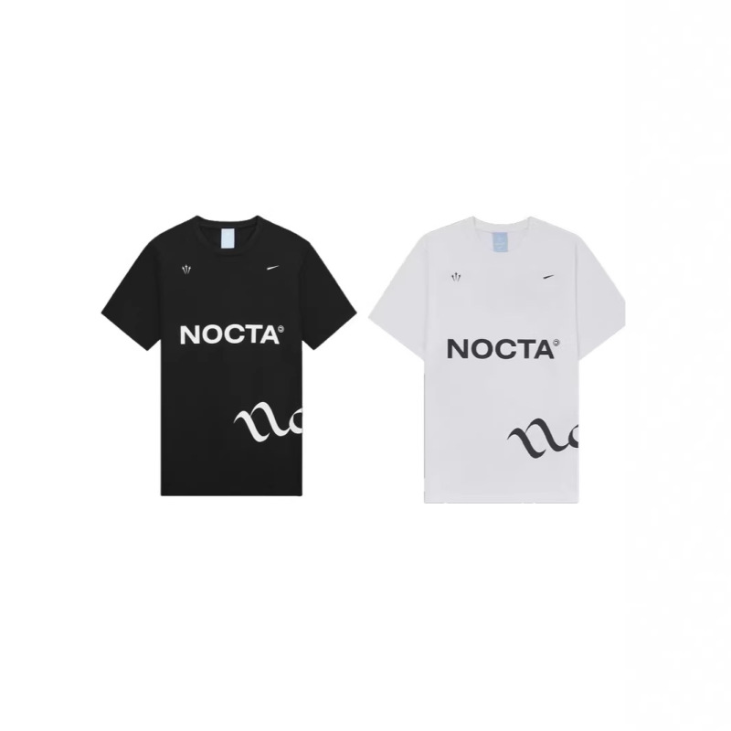 25Ss New Nocta Joint Series Men's and Women's Summer Short-Sleeved T-Shirts Pure Cotton Sports Tops 25Ss New Nocta Joint Series Men's and Women's Summer Short-Sleeved T-Shirts Pure Cotton Sports Tops
