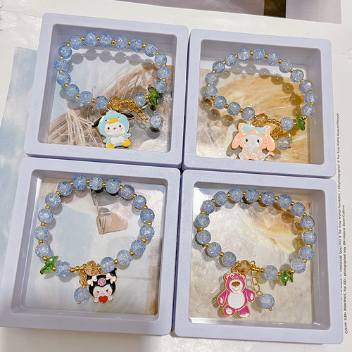 Xiaohongshu same style student bracelet Sanrio cute cartoon bracelet for bestie jewelry manufacturer wholesale