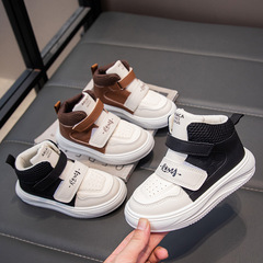 兒童運動鞋高幫童鞋2025秋季新款女童小白鞋男童防滑休閒鞋